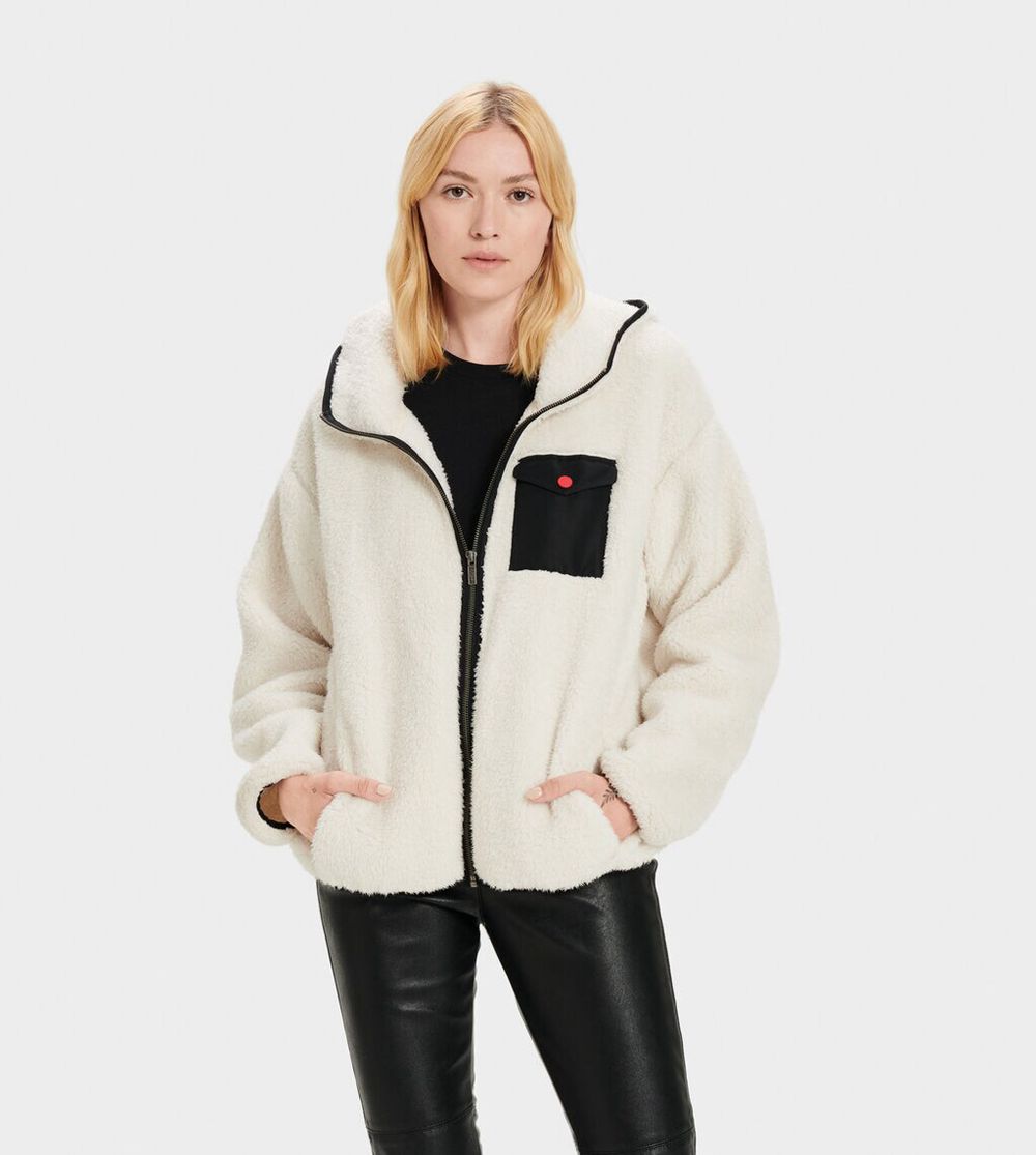 Ugg Hoodie Canada - Ugg Women's Kadence Sherpa White